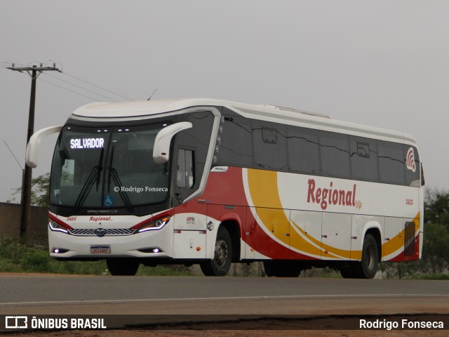 Viação Regional 2425 na cidade de Paulo Afonso, Bahia, Brasil, por Rodrigo Fonseca. Número da foto: #13230342.