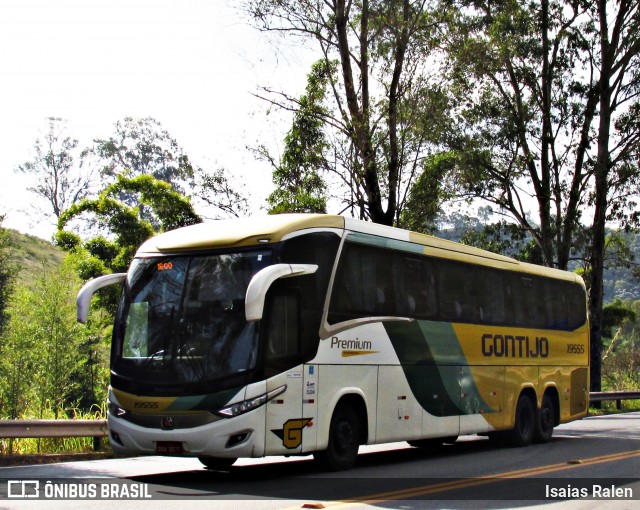 Empresa Gontijo de Transportes 19555 na cidade de Santos Dumont, Minas Gerais, Brasil, por Isaias Ralen. Número da foto: #13231023.