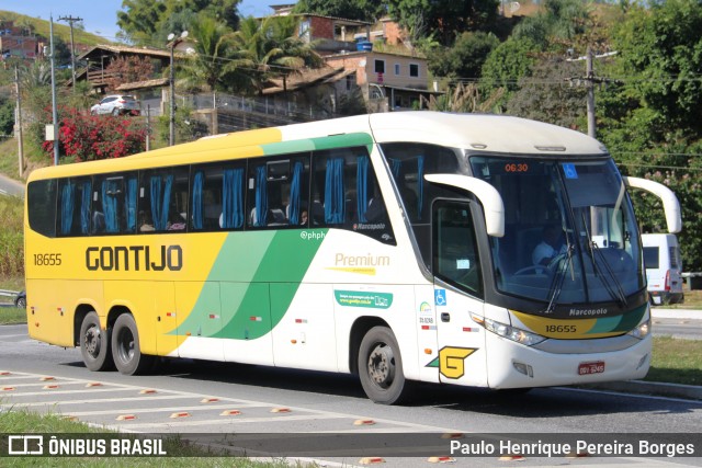 Empresa Gontijo de Transportes 18655 na cidade de Barra do Piraí, Rio de Janeiro, Brasil, por Paulo Henrique Pereira Borges. Número da foto: #13230741.