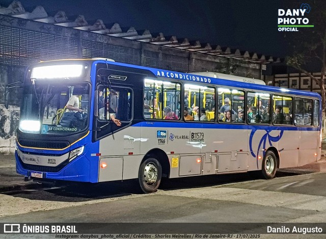Viação Vila Real B11579 na cidade de Rio de Janeiro, Rio de Janeiro, Brasil, por Danilo Augusto. Número da foto: #13230898.