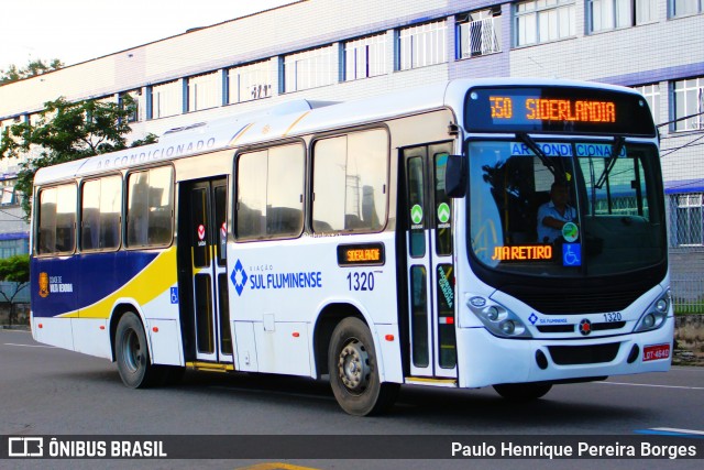 Viação Sul Fluminense 1320 na cidade de Volta Redonda, Rio de Janeiro, Brasil, por Paulo Henrique Pereira Borges. Número da foto: #13230878.