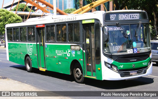 Viação VG B31052 na cidade de Rio de Janeiro, Rio de Janeiro, Brasil, por Paulo Henrique Pereira Borges. Número da foto: #13230872.