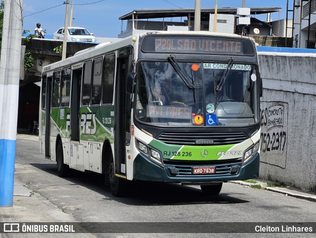 Transportes Flores RJ 128.236 na cidade de São João de Meriti, Rio de Janeiro, Brasil, por Cleiton Linhares. Número da foto: #13230782.