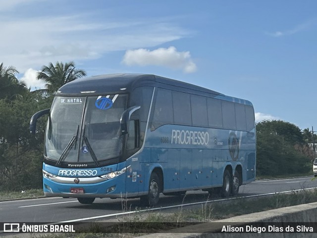 Auto Viação Progresso 6088 na cidade de São José de Mipibu, Rio Grande do Norte, Brasil, por Alison Diego Dias da Silva. Número da foto: #13228982.