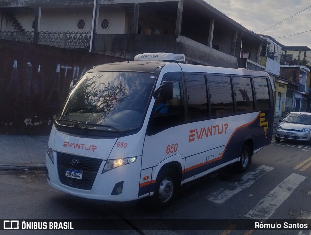 Evantur Transporte e Turismo 650 na cidade de Guarulhos, São Paulo, Brasil, por Rômulo Santos. Número da foto: #13231354.