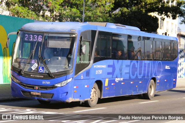 Auto Viação Palmares D17501 na cidade de Rio de Janeiro, Rio de Janeiro, Brasil, por Paulo Henrique Pereira Borges. Número da foto: #13230841.