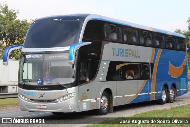 Turispall Transporte e Turismo 5400 na cidade de Barra do Piraí, Rio de Janeiro, Brasil, por José Augusto de Souza Oliveira. Número da foto: #13230726.