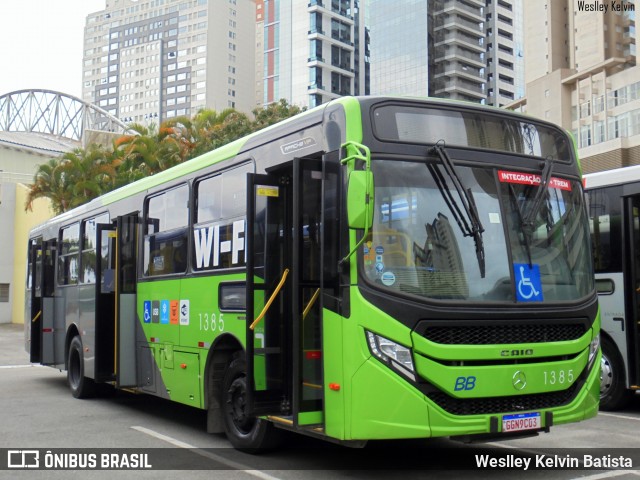 BB Transportes e Turismo 1385 na cidade de Barueri, São Paulo, Brasil, por Weslley Kelvin Batista. Número da foto: #13229721.