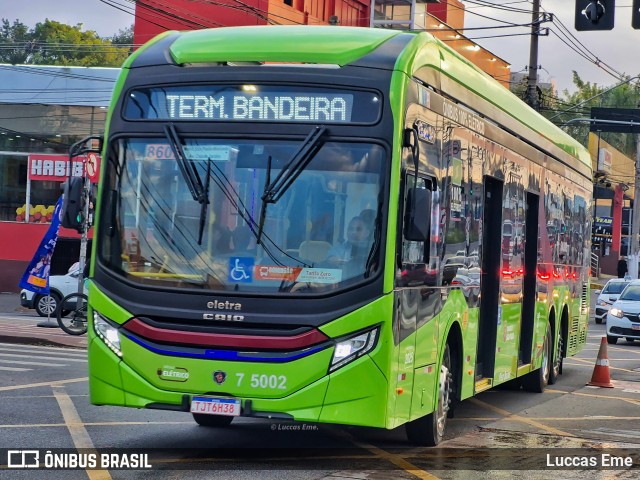 Nova Paineira Transportes Urbanos S.A 7 5002 na cidade de São Paulo, São Paulo, Brasil, por Luccas Eme. Número da foto: #13230395.
