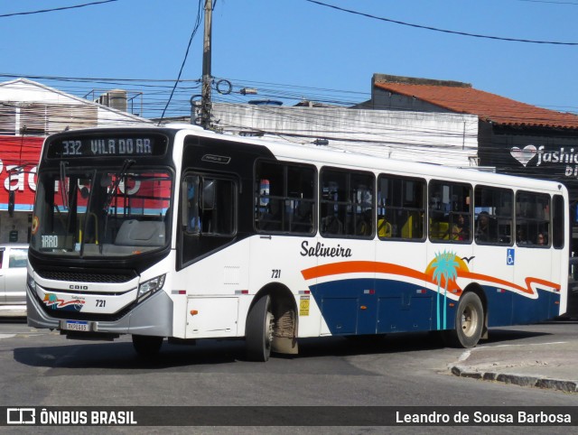 Auto Viação Salineira 721 na cidade de Cabo Frio, Rio de Janeiro, Brasil, por Leandro de Sousa Barbosa. Número da foto: #13183952.