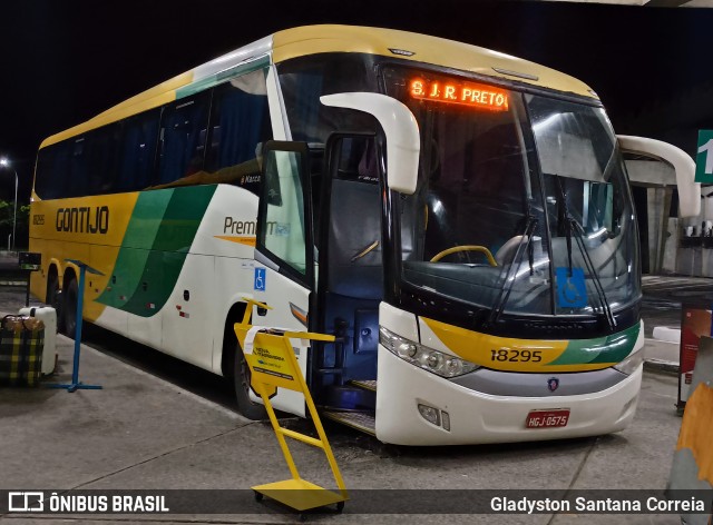 Empresa Gontijo de Transportes 18295 na cidade de Aracaju, Sergipe, Brasil, por Gladyston Santana Correia. Número da foto: #13184024.