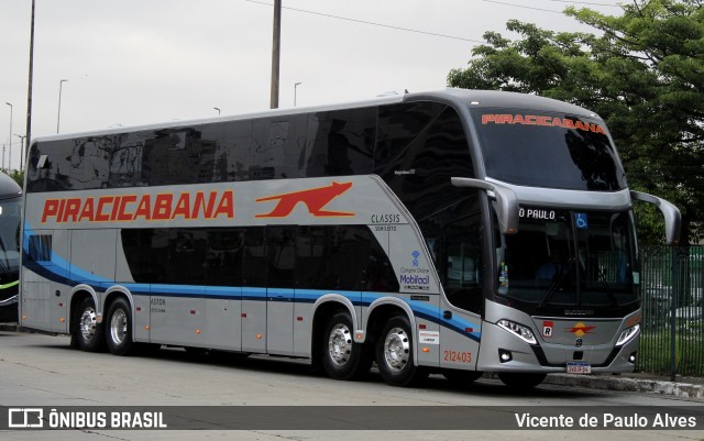 Viação Piracicabana 212403 na cidade de São Paulo, São Paulo, Brasil, por Vicente de Paulo Alves. Número da foto: #13184872.