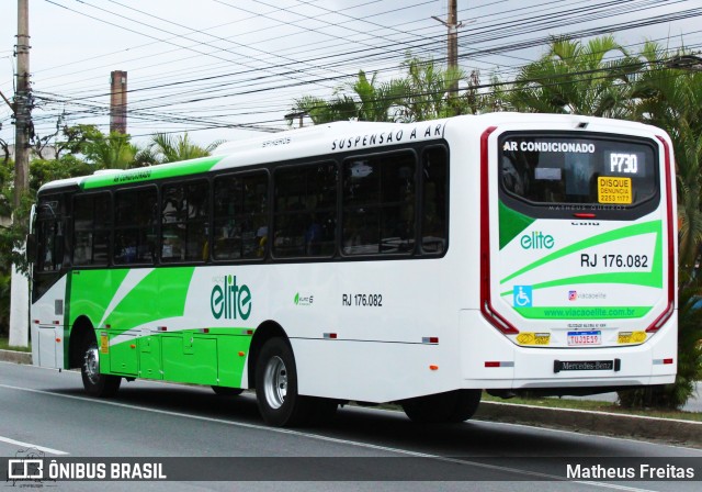 Viação Elite RJ 176.082 na cidade de Volta Redonda, Rio de Janeiro, Brasil, por Matheus Freitas. Número da foto: #13187003.