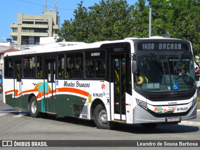 Viação Montes Brancos RJ 196.075 na cidade de Cabo Frio, Rio de Janeiro, Brasil, por Leandro de Sousa Barbosa. Número da foto: #13184225.