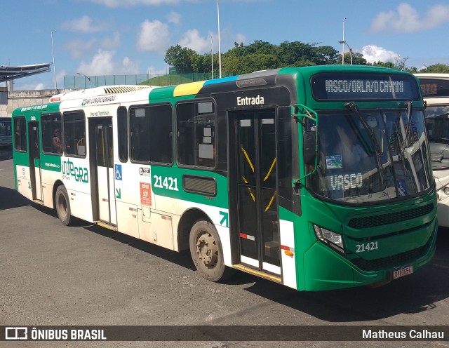 OT Trans - Ótima Salvador Transportes 21421 na cidade de Salvador, Bahia, Brasil, por Matheus Calhau. Número da foto: #13186554.