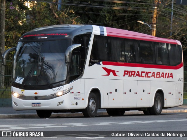 Viação Piracicabana 49406 na cidade de São Bernardo do Campo, São Paulo, Brasil, por Gabriel Oliveira Caldas da Nobrega. Número da foto: #13185626.