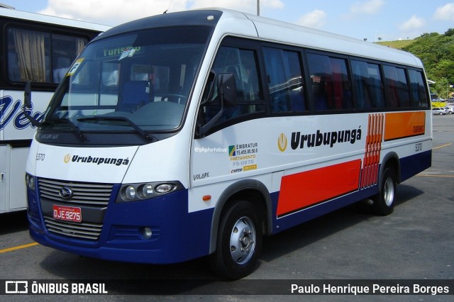 Auto Viação Urubupungá 5370 na cidade de Aparecida, São Paulo, Brasil, por Paulo Henrique Pereira Borges. Número da foto: #13186435.