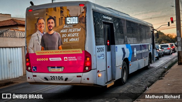 Solaris Transportes 20106 na cidade de Montes Claros, Minas Gerais, Brasil, por Matheus Richard. Número da foto: #13186865.