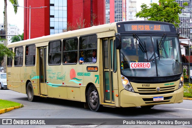 Viação Verdes Mares 61002 na cidade de Joinville, Santa Catarina, Brasil, por Paulo Henrique Pereira Borges. Número da foto: #13186501.