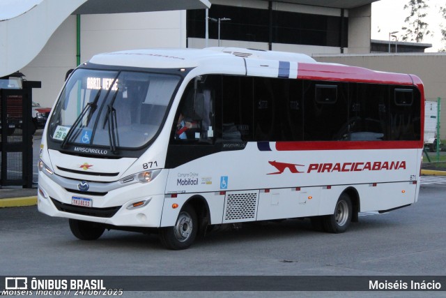 Viação Piracicabana 871 na cidade de Cubatão, São Paulo, Brasil, por Moiséis Inácio. Número da foto: #13186084.
