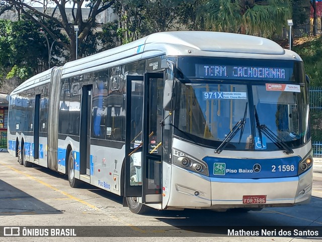 Sambaíba Transportes Urbanos 2 1598 na cidade de São Paulo, São Paulo, Brasil, por Matheus Neri dos Santos. Número da foto: #13184472.