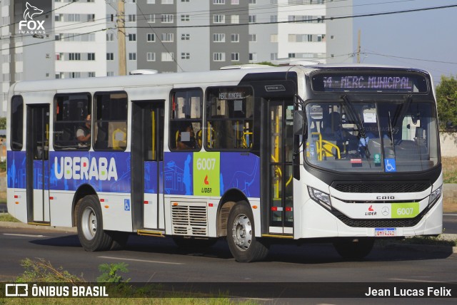 Empresa de Transportes Lider 6007 na cidade de Uberaba, Minas Gerais, Brasil, por Jean Lucas Felix. Número da foto: #13186437.