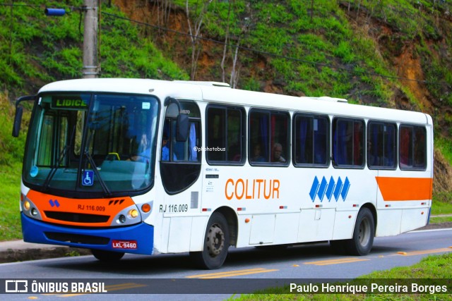 Colitur Transportes Rodoviários RJ 116.009 na cidade de Barra Mansa, Rio de Janeiro, Brasil, por Paulo Henrique Pereira Borges. Número da foto: #13186506.
