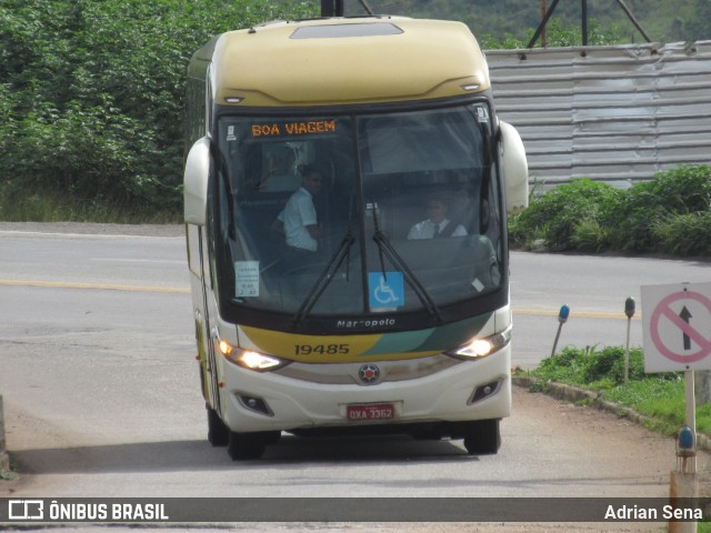 Empresa Gontijo de Transportes 19485 na cidade de João Monlevade, Minas Gerais, Brasil, por Adrian Sena. Número da foto: #13183911.