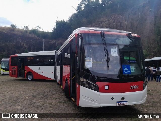 Itajaí Transportes Coletivos 2091 na cidade de Campinas, São Paulo, Brasil, por Murilo Lima. Número da foto: #13184309.