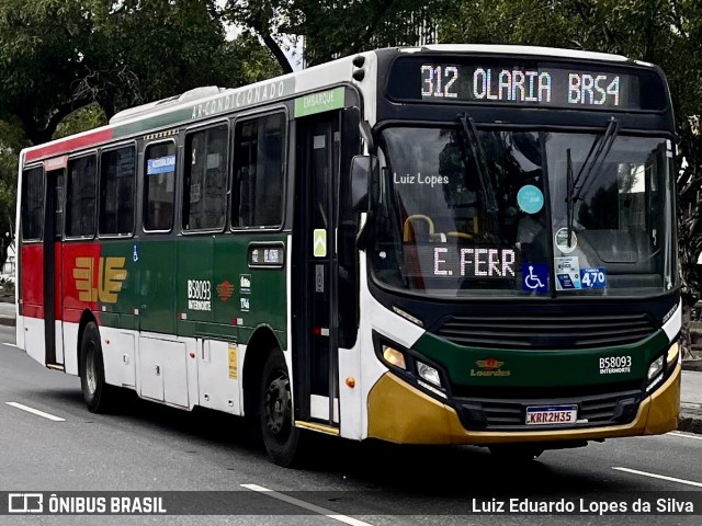 Viação Nossa Senhora de Lourdes B58093 na cidade de Rio Acima, Minas Gerais, Brasil, por Luiz Eduardo Lopes da Silva. Número da foto: #13184258.