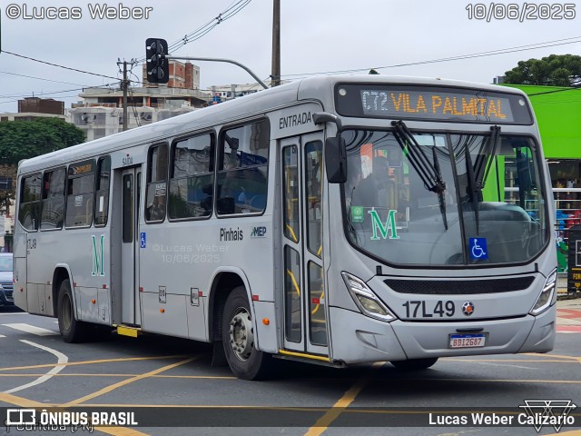 Expresso Azul 17L49 na cidade de Curitiba, Paraná, Brasil, por Lucas Weber Calizario. Número da foto: #13184452.