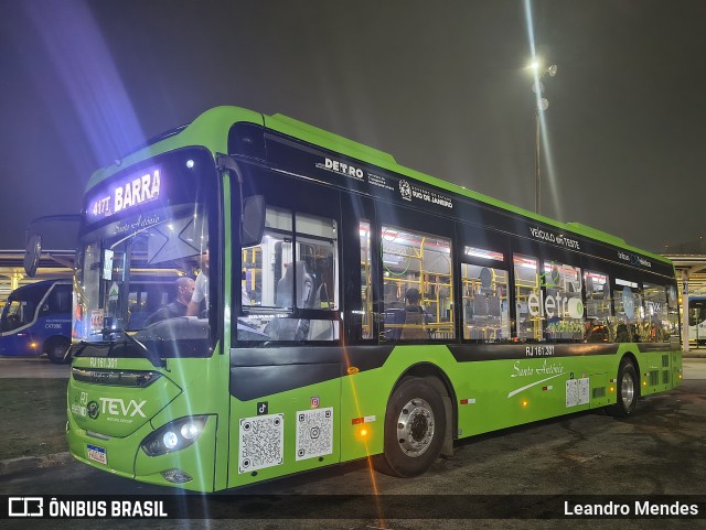 Transportes Santo Antônio RJ 161.301 na cidade de Rio de Janeiro, Rio de Janeiro, Brasil, por Leandro Mendes. Número da foto: #13185348.