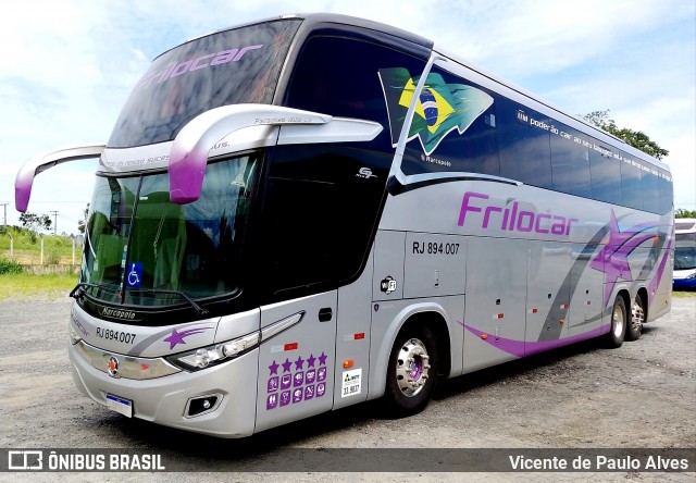 Frilocar Viagem e Turismo RJ 894.007 na cidade de Aparecida, São Paulo, Brasil, por Vicente de Paulo Alves. Número da foto: #13186826.