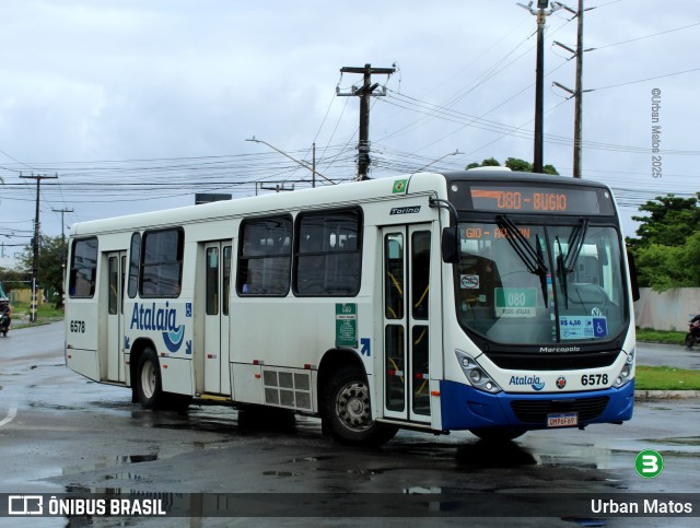 Viação Atalaia Transportes 6578 na cidade de Aracaju, Sergipe, Brasil, por Urban Matos. Número da foto: #13186079.