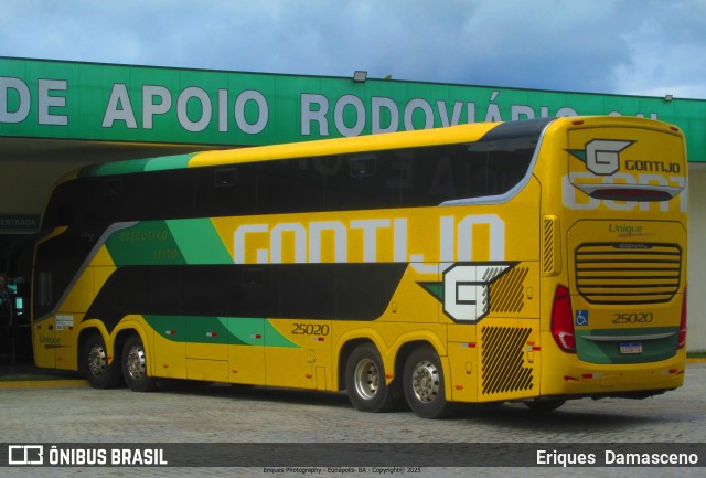 Empresa Gontijo de Transportes 25020 na cidade de Eunápolis, Bahia, Brasil, por Eriques  Damasceno. Número da foto: #13187201.