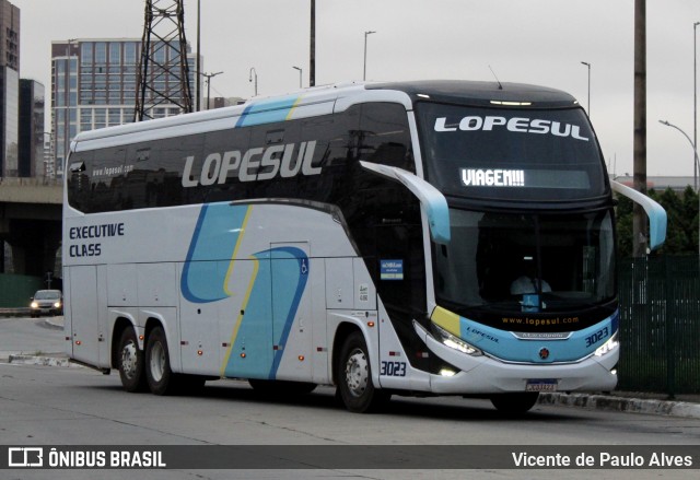 LopeSul Transportes - Lopes e Oliveira Transportes e Turismo - Lopes Sul 3023 na cidade de São Paulo, São Paulo, Brasil, por Vicente de Paulo Alves. Número da foto: #13184870.