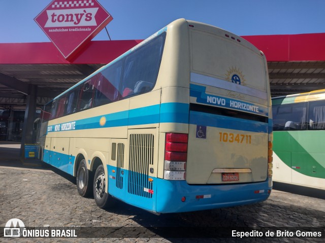 Viação Novo Horizonte 1034711 na cidade de Estiva, Minas Gerais, Brasil, por Espedito de Brito Gomes. Número da foto: #13186217.