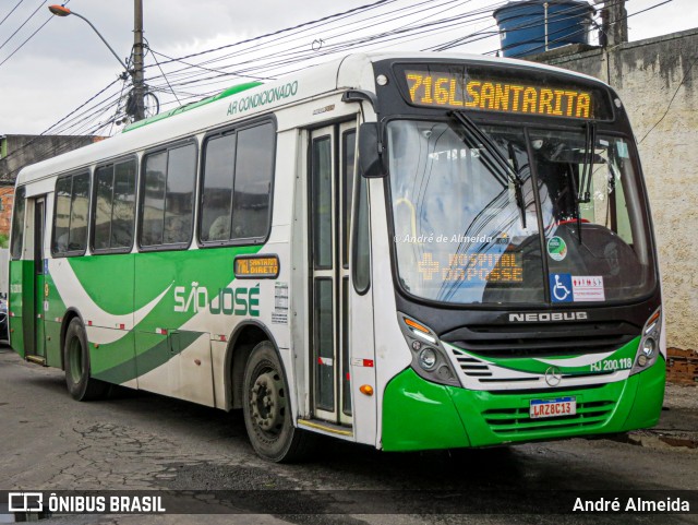 Viação São José RJ 200.118 na cidade de Nova Iguaçu, Rio de Janeiro, Brasil, por André Almeida. Número da foto: #13185215.