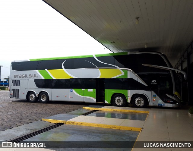 Brasil Sul Linhas Rodoviárias 3880 na cidade de Papanduva, Santa Catarina, Brasil, por LUCAS NASCIMENTO. Número da foto: #13184488.