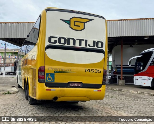 Empresa Gontijo de Transportes 14535 na cidade de Jeremoabo, Bahia, Brasil, por Teodoro Conceição. Número da foto: #13184089.