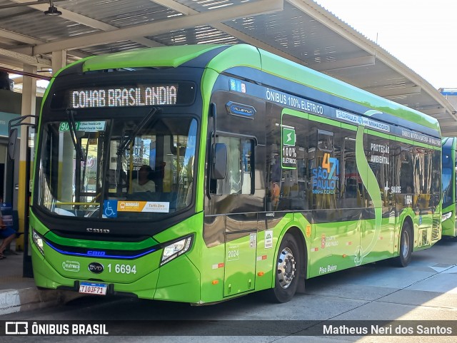 Transcooper > Norte Buss 1 6694 na cidade de São Paulo, São Paulo, Brasil, por Matheus Neri dos Santos. Número da foto: #13184478.