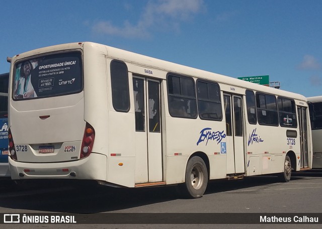 Expresso Vitória Bahia 3728 na cidade de Salvador, Bahia, Brasil, por Matheus Calhau. Número da foto: #13184688.