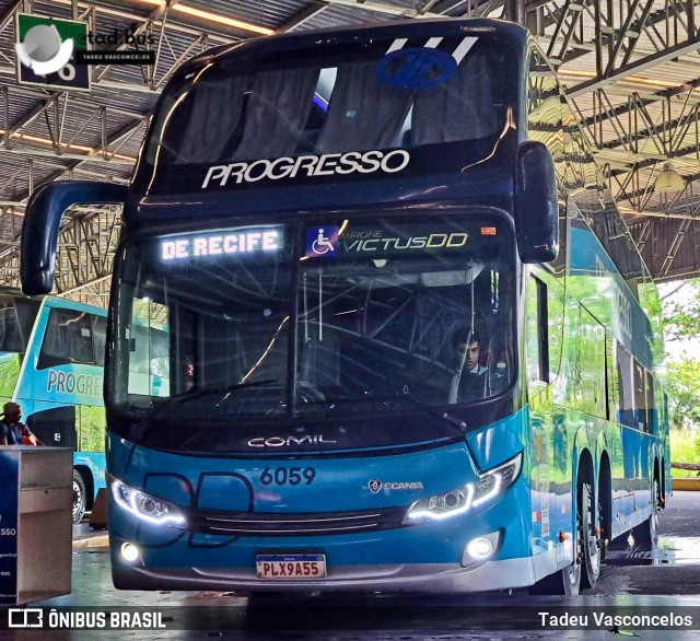 Auto Viação Progresso 6059 na cidade de Recife, Pernambuco, Brasil, por Tadeu Vasconcelos. Número da foto: #13232158.