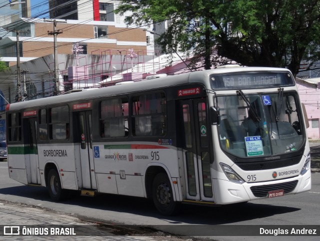 Borborema Imperial Transportes 915 na cidade de Recife, Pernambuco, Brasil, por Douglas Andrez. Número da foto: #13234434.