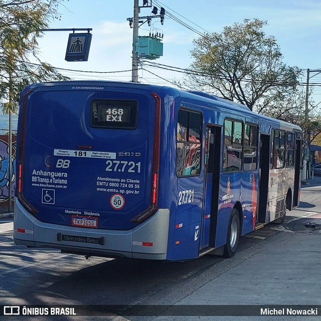 BB Transportes e Turismo 27.721 na cidade de Itapevi, São Paulo, Brasil, por Michel Nowacki. Número da foto: #13234697.