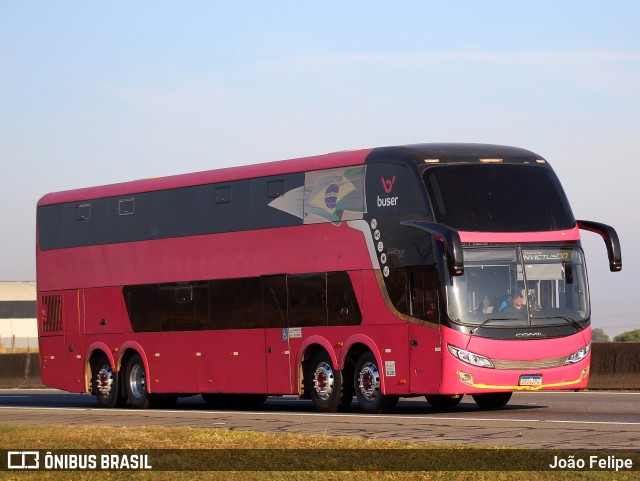 Buser Brasil Tecnologia 10398 na cidade de Canas, São Paulo, Brasil, por João Felipe. Número da foto: #13234828.