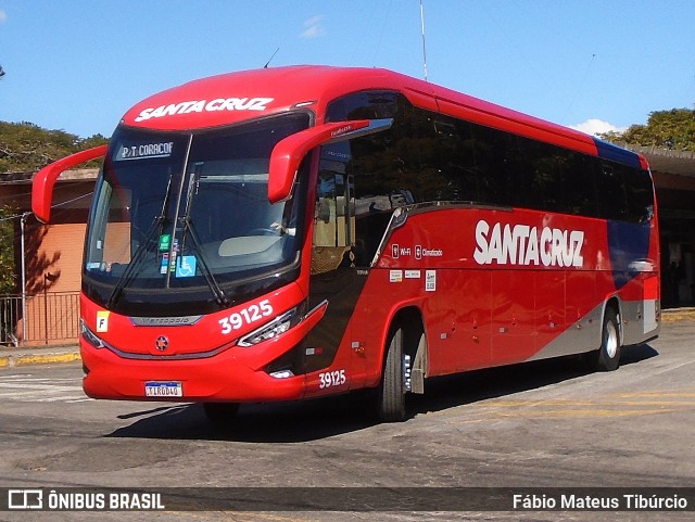Viação Santa Cruz 39125 na cidade de Três Corações, Minas Gerais, Brasil, por Fábio Mateus Tibúrcio. Número da foto: #13234024.