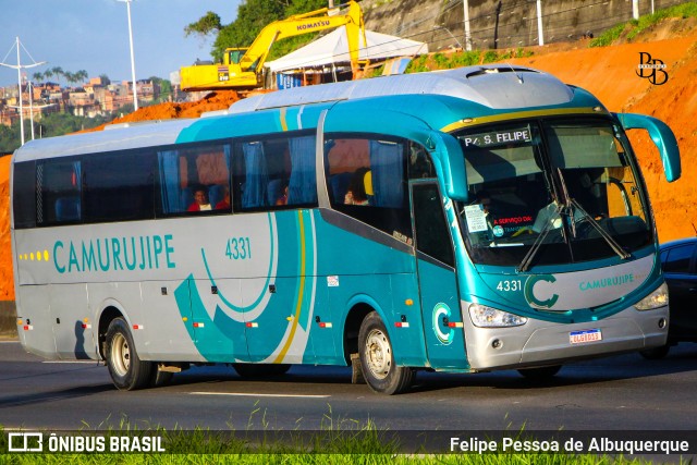 Auto Viação Camurujipe 4331 na cidade de Salvador, Bahia, Brasil, por Felipe Pessoa de Albuquerque. Número da foto: #13232725.