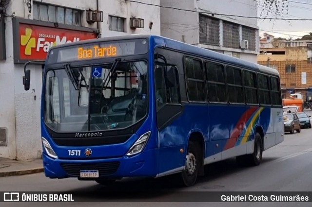 CAF Transportes 1511 na cidade de Brumadinho, Minas Gerais, Brasil, por Gabriel Costa Guimarães. Número da foto: #13232170.