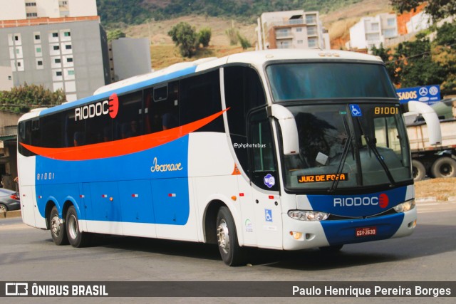 Viação Riodoce 81001 na cidade de Caratinga, Minas Gerais, Brasil, por Paulo Henrique Pereira Borges. Número da foto: #13232736.